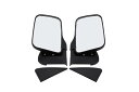 Kanoan ダイハツ ハイゼット サイドミラー 交換 トラック S100P S200P S200C S210P S210C S210P S211P 左右セット 左のみ 右のみ 左側 助手席側 右側 運転席側 社外品 汎用 互換 修理 (左右セット(ブラック
