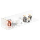 PAVSTINE マグネット キッチンラック 調味料ラック 約W43XD14XH11cm アクリル製品 錆びない 超強力 マグネット 棚 飾り棚 ウォールラック キッチン棚 お風呂ラック 多機能 マグネット収納 バスル