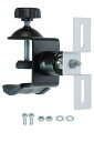 Heptus 【場所を選ばず簡単取付】 取付金具 ソーラーライト 防犯カメラ ポール フェンス クランプ 1.5-5cm