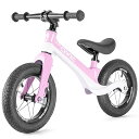 CXWXC キックバイク 2歳~5歳 12インチ キッズバイク 子ども用 スポーツ ペダルなし自転車 ブレーキなし 誕生日プレゼント ピンク (CX-525)