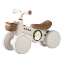 LittleSo ペダルなし自転車 1~3歳 四輪車 転倒防止 キッズ キックバイク 超軽量 可愛い お祝いクリスマス 幼児 子供 男の子 女の子 子どもの日 お祝い クリスマス 誕生日 プレゼント(カーキ色-