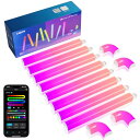 【Works with Alexa】Lepro AI バーライト WL1 スマート LED ブラケットライト 虹色 流れる 1600万色 ライトバー ゲーミング 間接照明 映画 壁照明 AIライト おしゃれ 壁ライト DIY WI-FI Bluetooth 音楽同期 A
