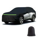Tusamika 車カバー ハーフカバー カーカバー 自動車カバー ハーフボディカバー 300Dオックスフォード 輻射紫外線日焼け防止 劣化防止 弾力な防風ロー...