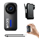 SJCAM C110plus ウェアラブルカメラ 小型アクションカメラ 4K wifi搭載 170°FOV 手ぶれ補正 ミニ軽量 縦画面録画 ボディカメラ 8倍ズーム 30M防水 type-C 磁気吸着 Webカメラ 日本語取説 バイク用 vlog用