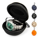 HELMDY 腕時計収納ケース 時計ケース スマート時計用 旅行 出張 時計収納ケース Watch Case 52MMまで PUレザー仕様 黒…