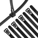XINGO 100個 幅7.6mm 長さ450mm 再利用可能 結束バンド リリース可能 調節可能なナイロンケーブル結束バンド 屋外 耐久 引張強度22kgド プラスチックワイヤーストラップ 多目的使用 屋内外のプラ