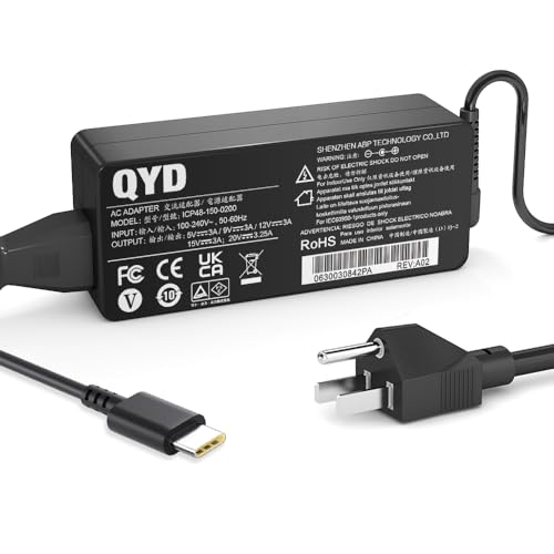 QYD 65W  ACץ USB C Type-C Ÿץ ΡȥѥŴ бLenovo Chromebo...