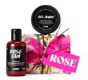 LUSH ラッシュ Rose 『ローズジャム』 シャワージェル 100g&ボディコンディショナー『ロウィーナ・バード SP 45g』ショッパー同梱