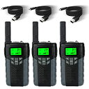inYYTerトランシーバー 3台セット T667 軽量 小型トランシーバー 充電式 トランシーバーVOXハンズフリー 省電力 トクテイショウデンリョクトランシ...