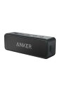 Anker Soundcore 2 (USB Type-C充電 12W Bluetooth 5 スピーカー 24時間連続再生)【完全ワイヤレスステレオ対応/強化された低音 / IPX7防水規格 / デュアルドライバー/マイク内蔵】(ブラック)