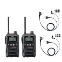 ALINCO アルインコ 20ch 特定小電力トランシーバー DJ-PB20A IP54相当の防塵・防沫 + 対応 イヤホンマイク I018H 2台セット DJ...