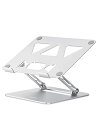 アオビホ(Aoviho)-ノートパソコンスタンド- ホルダー PC 折りたたみ式 人間工学 無段階高さ&角度調整可能 姿勢改善 腰痛&猫背&肩こり解消 滑り止め 在宅仕事 つくえ 机 省スペース アルミ製(2)