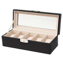 A-ITEM 腕時計収納ケース(牛革)5本収納 高級 時計ケース 腕時計ケース ウォッチケース 本革 収納 保管 鍵 コレクションケース 父の日 プレゼント
