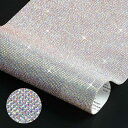 Beadsland(ビーズランド)キラキラのラインストーン シールの自己接着水晶ラインストーンのステッカー工芸品 衣類 車 スマホDIY装飾40*24CM,クリ...