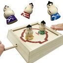 【なつかし玩具入門セット】 トントン相撲 おうち ゲーム 木のおもちゃ 民芸玩具 すもう 力士 卓上ゲーム 日本製 (トントン相撲)