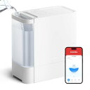 SwitchBot 加湿器 気化式 Alexa 大容量 - 4.5L 21畳対応 スイッチボット 18dB 静音 省エネ 上から給水 加湿量最大750ml/h 抗菌 フィルター自動乾燥 最大22.5時間連続稼働 冬乾燥対策 花粉症対策 スマホ