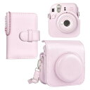 HIYQIN チェキケース instax mini 12ケース,Fujifilm チェキ12ケース と28枚写真入れアルバム付き2点セット チェキ mini 1...