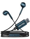 SOLMIMI 2M USB イヤホン pc マイク 付き イヤホン パソコン マイク付き ヘッドセット USBA接続 ステレオ 全指向性 テレワーク Zoom...