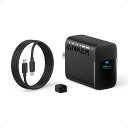 Anker Charger (45W) with USB-C & USB-C ケーブル ブラック 【USB PD対応/PSE技術基準適合/PPS規格対応/Pow...