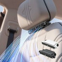 【3000mAh大容量バッテリー内蔵!車載ファン新登場】VIGOUROUS 車載扇風機 座席ファン ヘッドレスト 強力扇風機 後部座席 ダブルターボ強風 USB充電式 3段階風量調節 コンパクト設計 熱中症対策