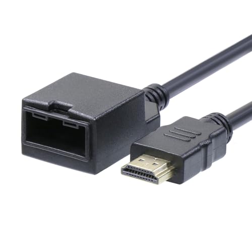 Timloon 4K HDMI 1.4 タイプ E メス - タイプ A オス カーナビ用 ビデオオーディオケーブル、自動車接続システムグレードコネクター用 (長さ約1.5メートル)