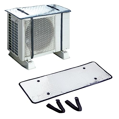 アイメディア(Aimedia) エアコン室外機カバー 室外機パネル 遮熱パネル 日よけパネル アルミフィルム 直射日光 遮熱 雪除け 省エネ 節電 UVカット エアコン室外機遮熱パネル