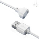 LeTradeJP 磁気充電ケーブル ピン間の距離 マグネット SB充電ケーブル 急速充電 安定 磁気吸着 チャージャーケーブル バイブアタッチメント ハンディマッサージャー 洗顔ブラシ (6mm)