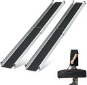 スロープ 車椅子 伸縮 98.5-183CM, gardhom スライド スロープ 荷重272KG 玄関 階段 段差解消 50CM 滑り止め 2本セット
