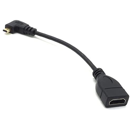 オーディオファン microHDMI 変換ケーブル L字 マイクロHDMI (オス) - HDMI (メス) ケーブル 90度 右向き ブラック 15cm オーディオファン microHDMI 変換ケーブル L字 マイクロHDMI (オス) - HDMI (メス) ケーブル 90度 右向き ブラック 15cm