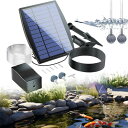 ZHHMl エアポンプ ソーラー 太陽光充電式エアポンプ エアーポンプ 静音設計 2.5W発電パネル 省電力動作 エア吐出量毎分1~2L フィット各種水槽の酸素供給 ガーデン噴水/庭池/生け簀/アクアリ
