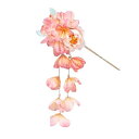 EZ PEACH かんざし スティック かんざし ヘアスティック 簪 桜 花 パール 簪パーツ 一本挿し シンプル ヘアアクセサリー 浴衣 ゆかた 和装小物 (...