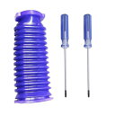 みらいね 【セット商品】ソフトローラーヘッド用 蛇腹ホース T8 T10 ドライバー付き V6 V7 V8 V10 V11 DC74 互換品 ジャバラ