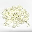 50個入り カーテンランナー カーテンレール用ランナー カーテントラックローラ カーテンレール部品 汎用 プラスチック製ホワイト 丸い吊り穴