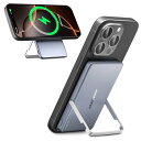MOVE SPEED モバイル バッテリー MagSafe対応 10000mAh マグネット 折りたたみ スマホスタンド付き iPhone 16/15/14など...