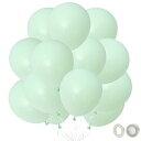 BTZO バルーン 風船 60個入 12インチ ラウンド マカロンカラー ゴム風船 パステルマット 飾り付け 誕生日 結婚式 店舗装飾 パーティー 運動会 文化祭 バルーンアート 単色 グリーン