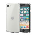 エレコム(ELECOM) 【ガラスフィルム付き】 エレコム iPhone SE3 第3世代 / SE2 第2世代 / 8 / 7 用 ケース 耐衝撃 衝撃吸収 米軍MIL規格取得 黄変防止 レンズ保護 キズ防止 シルキークリア PMWA22SZEROT3MC