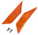 ホンダ 用 サイドマーカー ウインカー ライト ランプ 左右セット シビック ハッチバック セダン US仕様 FK7 FK8 FC1 CIVIC タイプR カスタム パーツ 汎用 社外品 (アンバーレンズ)
