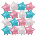 【風船屋】スター 大 45cm 星 アルミバルーン 誕生日 保育園 幼稚園 男の子 女の子 子ども イベント 集客 宣伝 ピンク 水色 白 パステル (30枚入...