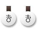 スマート温湿度計 Bluetooth デジタル温湿度計 スマートフォン対応 スマートセンサー データ保存機能対応 コンパクトな丸形(1個)