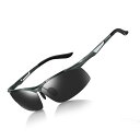 Laza-Vally スポーツサングラス 偏光サングラス UV400保護 AL-MG合金 超軽量 運転/自転車/釣り/野球/スキー/ランニング/ゴルフ用 「グレ...