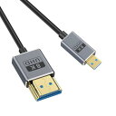 Duttek 8K 極細 Micro HDMI HDMI 変換ケーブル短い30cm, 48Gbps超高速柔らかいHDMI マイクロHDMI 2.1ケーブル オス オスケーブルサポート8K@60Hz、4K@240HzおよびHDR,長さ30cm (micro hdmi to hdmi)