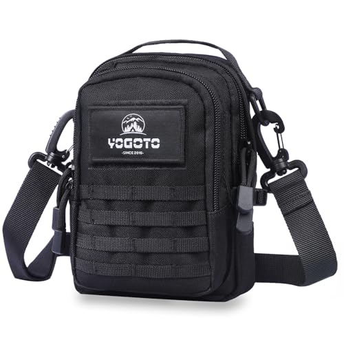 YOGOTO タクティカルポーチ ショルダーバッグ MOLLEシステム 緊急ポーチ ミリタリミリタリ