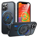 iPhone 11 適用 ケース Magsafe対応 アイフォン11 カバー 360°回転スタンド Uovon スマホケース アイホン 11 携帯ケース ワイヤレス充電 車載ホルダー 対応 ストラップ穴付き 半透明 指紋防止 黄变防