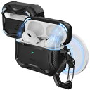 ESR . Pro2 ケース MagSafe対応 . Pro 第2世代/第1世代 (2023/2022/2019)共通 HaloLock付き(USB-C/Lightningケーブル対応)、強力な落下防止、磁気付き蓋、ブラック