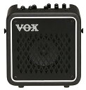 VOX エレクトリック・ギター用 3W モデリング・アンプ MINI GO 3 自宅練習 持ち運び マイク入力 ヘッドホン出力 エフェクト リズム・マシン MP3接続 モバイル・バッテリー対応