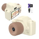 【本格一眼レフデザイン】子供用 4800万画素 キッズカメラ トイカメラ1080P HD 動画カメラ 32GBメモリーカード付き2.4インチIPS 画面4倍ズームUSB充電 デュアルレンズ 七五三 録音自撮り デジタル