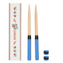XUANDONG 適用太鼓の達人 マイバチ 太鼓バチ 交換用グリップ 木製 硬材 テーパー加工 2本セット 380ミリ-25ミリ ロール用 アーケードで大活躍 予備グリップテープ2個付き 5色選べる