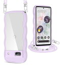 Pixel 7A ケース クリア ショルダー ストラップ付き 人気 かわいい 全面保護 ピクセル 7a カバー 透明 スマホケース 首かけ 肩掛け TPU 薄型...