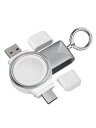 AORRIKI 2 in 1 for Apple Watch用 充電器 USB-C と USB-A アップルウォッチ 充電器 ケーブル不要 磁気 無線 ポータブル 持ち運び便利 ワイヤレス 急速 Apple Watch Series 10/9 8/7/6/5/4/3/2/1/Ultra/SE2/SE全機種に対