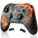 EasySMXワイヤレススイッチコントローラ Nintendo Switch/Lite/OLED対応 Android/IOS/PC プログラマブルボタン 振動 (White) (竜)
